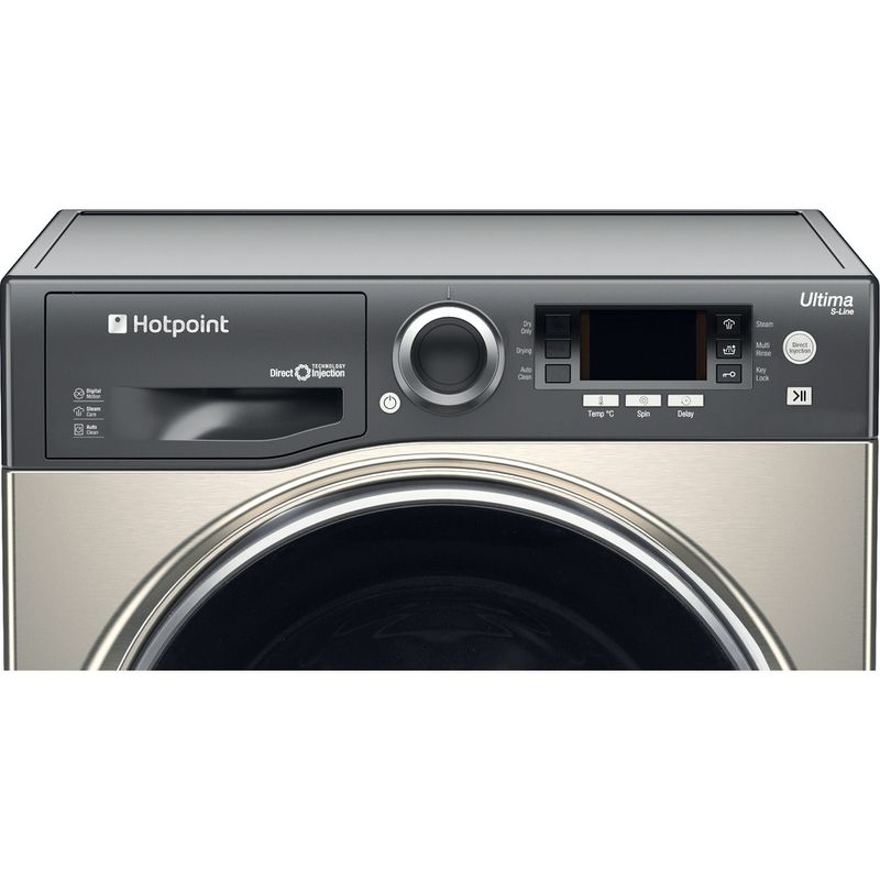 Hotpoint-Washer-dryer-Freestanding-RD-966-JGD-UK-Graphite-Front-loader-Control-panel