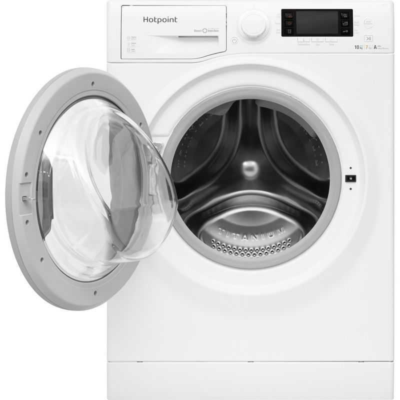 Hotpoint-Washer-dryer-Freestanding-RD-1076-JD-UK-White-Front-loader-Frontal-open