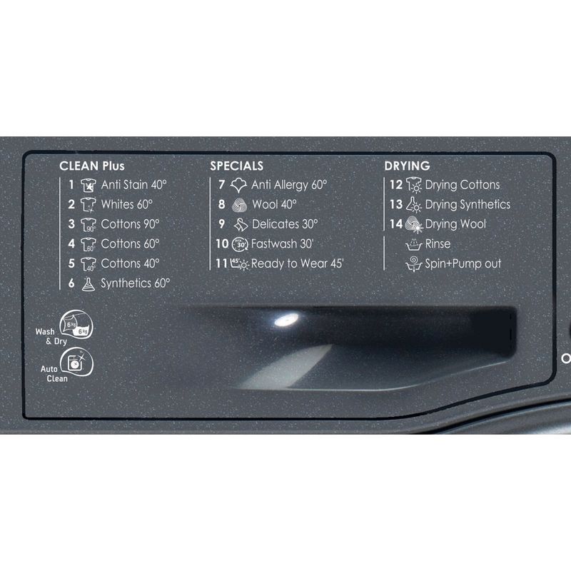 Hotpoint-Washer-dryer-Freestanding-WDAL-8640G-UK-Graphite-Front-loader-Program