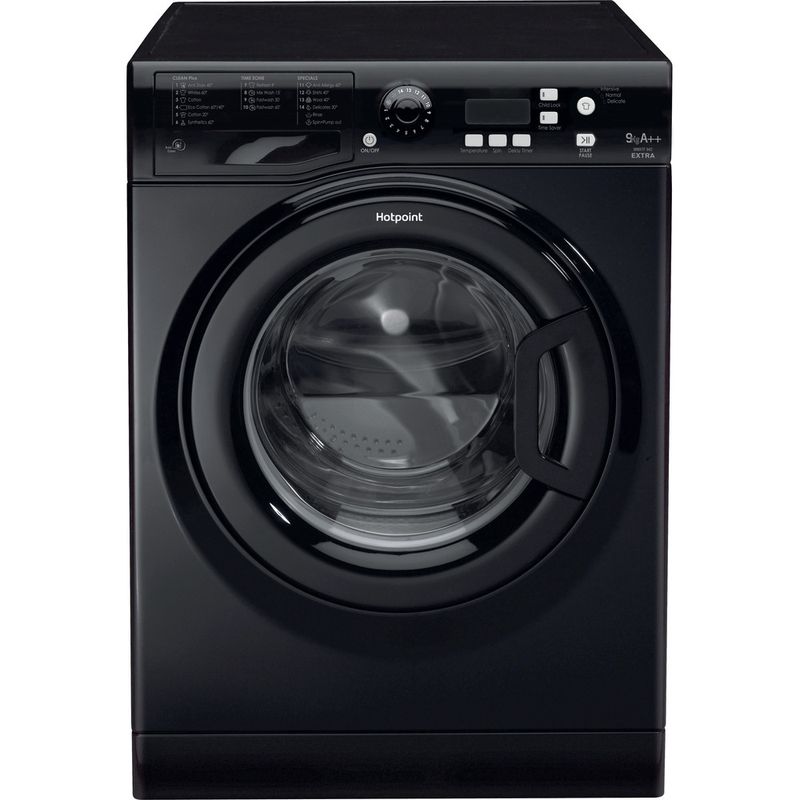 black 9kg hotpoint washing machine