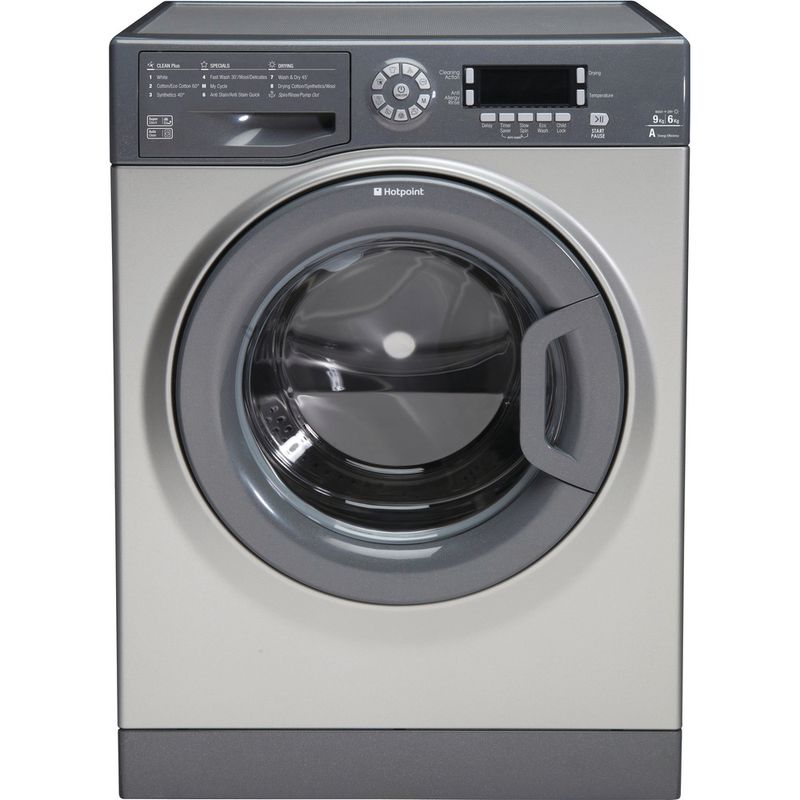 Hotpoint-Washer-dryer-Freestanding-FDD-9640G-UK-Graphite-Front-loader-Frontal