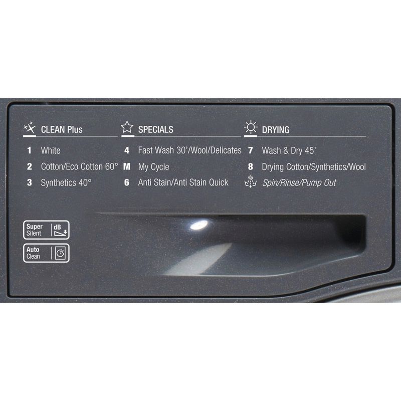 Hotpoint-Washer-dryer-Freestanding-FDD-9640G-UK-Graphite-Front-loader-Program