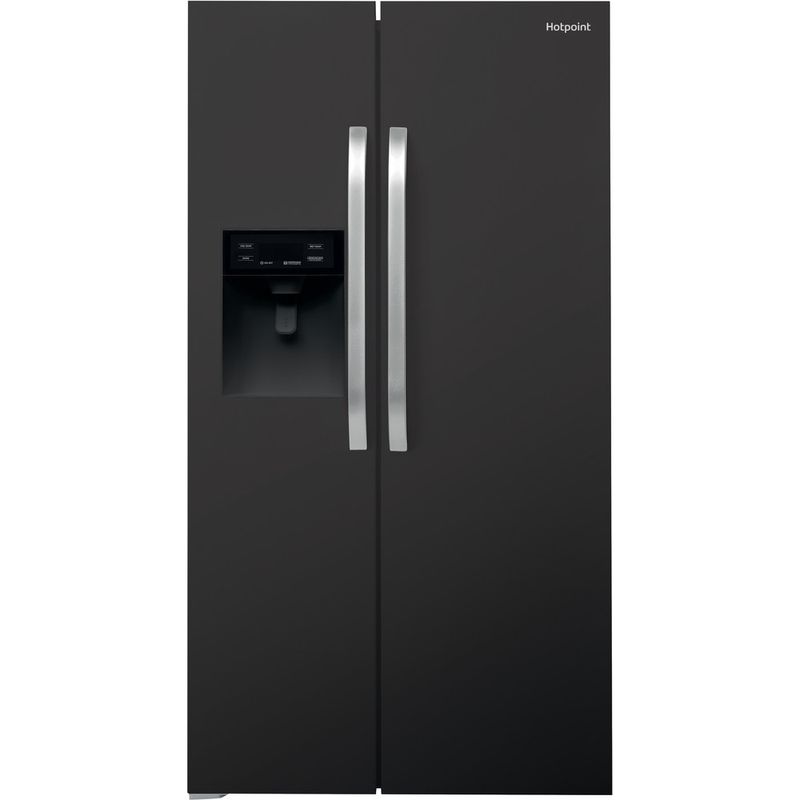 Hotpoint side by side american fridge black