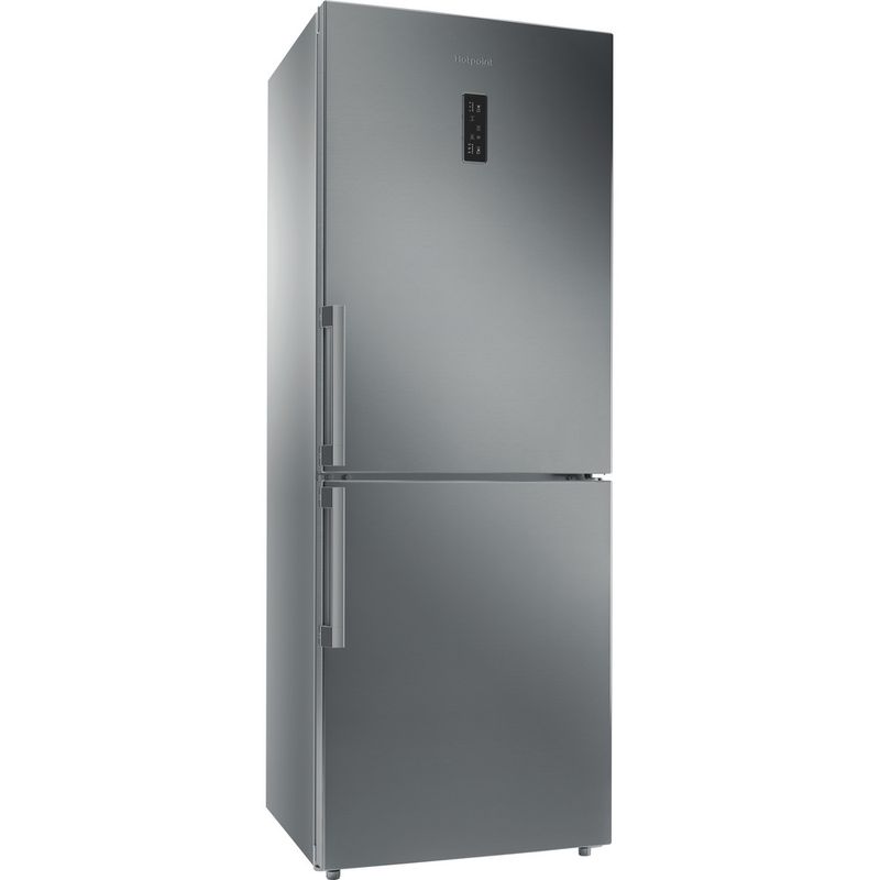 Hotpoint-Fridge-Freezer-Freestanding-NFFUD-191-X-Optic-Inox-2-doors-Perspective