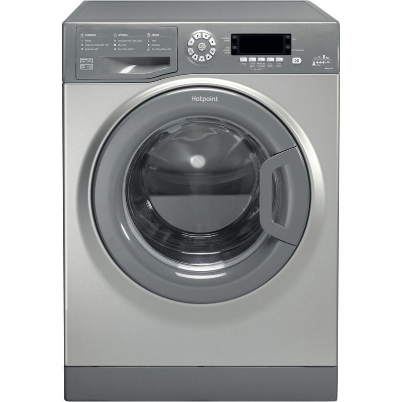 Hotpoint-Washing-machine-Freestanding-WMAOD-844G-UK-Silver-Front-loader-A----Frontal