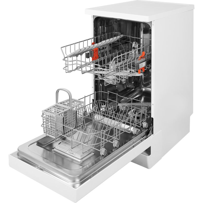 Hotpoint-Dishwasher-Freestanding-HSFE-1B19-UK-Freestanding-A--Perspective-open