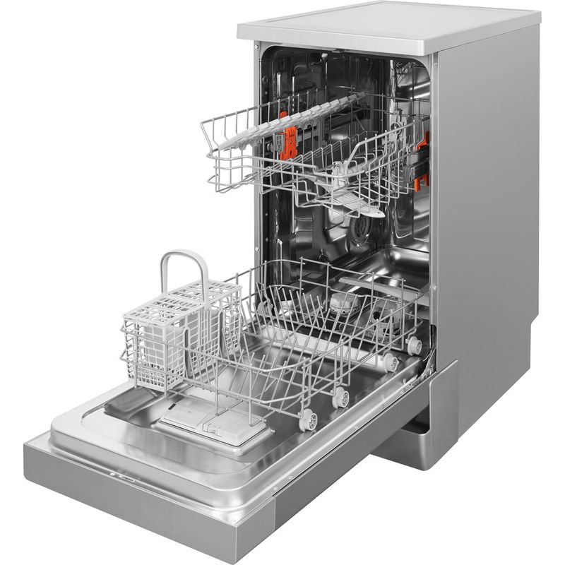 Hotpoint-Dishwasher-Freestanding-HSFE-1B19-S-UK-Freestanding-F-Perspective-open
