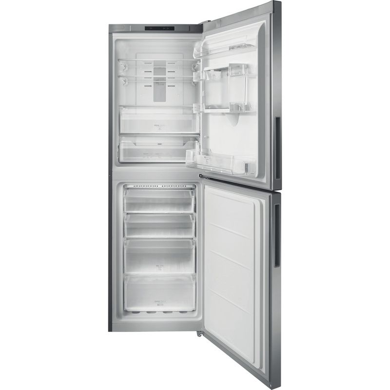 Hotpoint-Fridge-Freezer-Freestanding-XAL85-T1I-G-WTD.1-Graphite-2-doors-Frontal-open