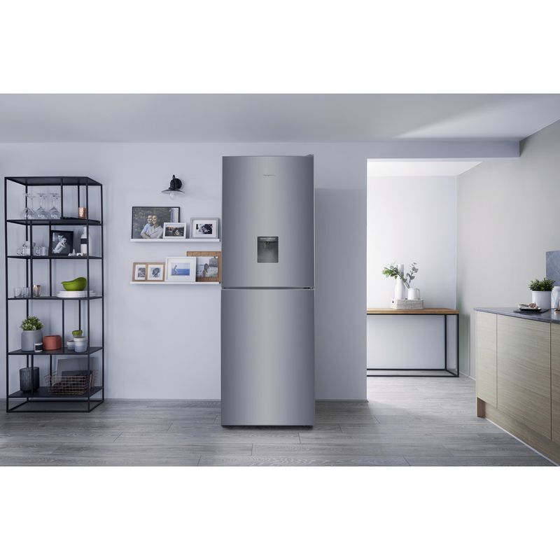 Hotpoint-Fridge-Freezer-Freestanding-XAL85-T1I-G-WTD.1-Graphite-2-doors-Lifestyle-frontal