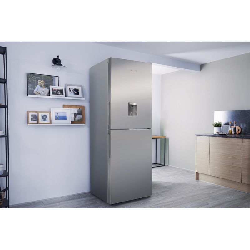 Hotpoint-Fridge-Freezer-Freestanding-XAL85-T1I-G-WTD.1-Graphite-2-doors-Lifestyle-perspective