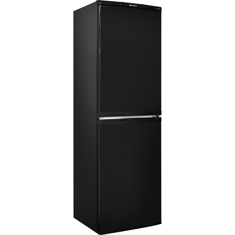 Hotpoint-Fridge-Freezer-Freestanding-HBNF-5517-B-UK-Black-2-doors-Perspective