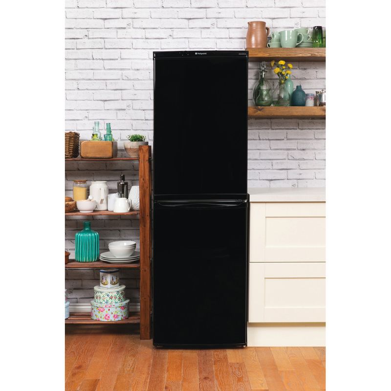 Hotpoint-Fridge-Freezer-Freestanding-HBNF-5517-B-UK-Black-2-doors-Lifestyle-frontal