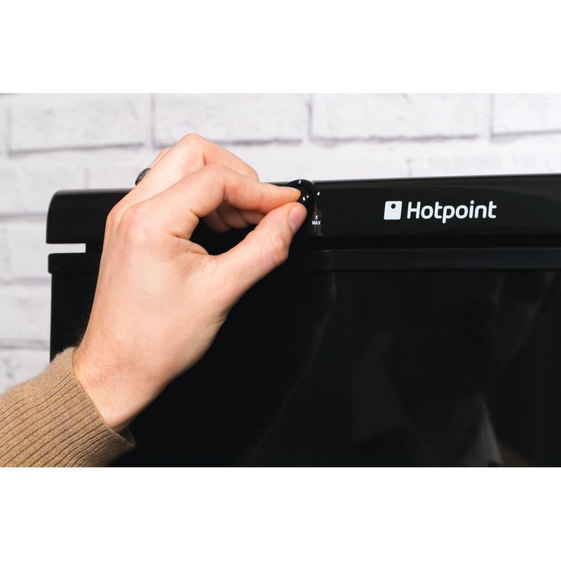 Hotpoint-Fridge-Freezer-Freestanding-HBNF-5517-B-UK-Black-2-doors-Lifestyle-people