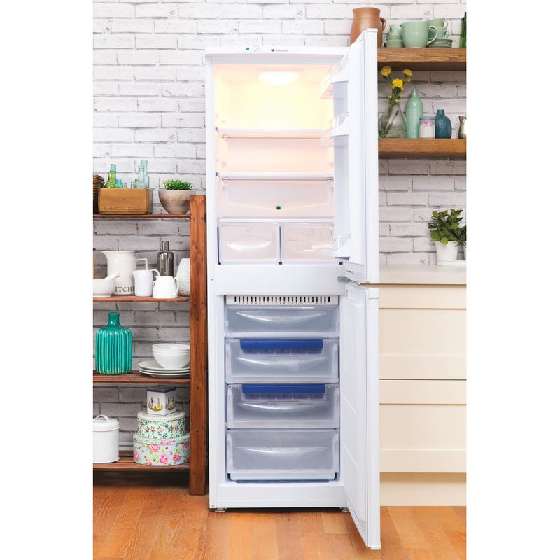 Hotpoint hbnf5517w fridge freezer in deals white