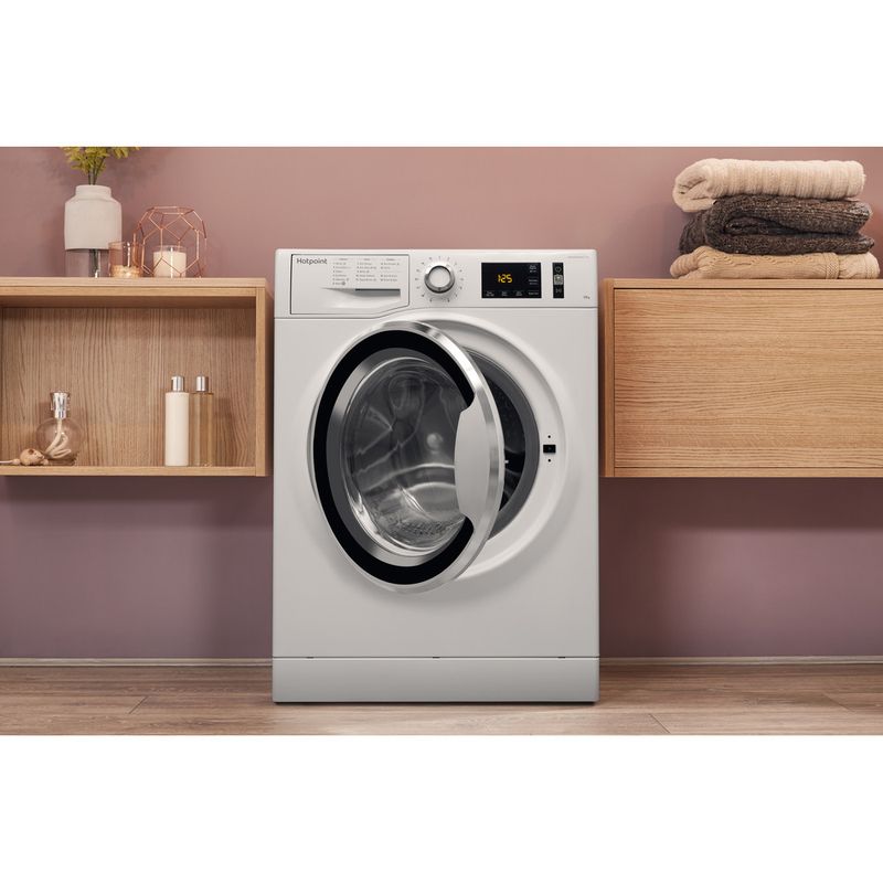Hotpoint-Washing-machine-Freestanding-NM11-1065-WC-A-UK-White-Front-loader-A----Lifestyle-frontal-open