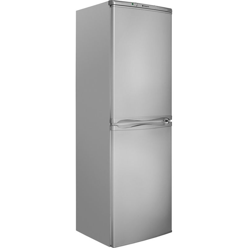 Hotpoint-Fridge-Freezer-Freestanding-HBNF-5517-S-UK-Silver-2-doors-Perspective