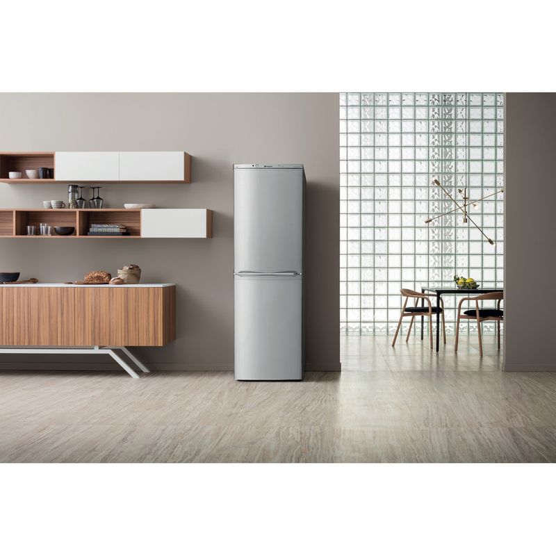 Hotpoint-Fridge-Freezer-Freestanding-HBNF-5517-S-UK-Silver-2-doors-Lifestyle-frontal