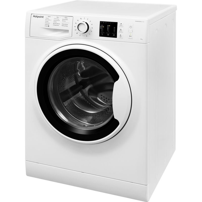 Hotpoint-Washing-machine-Freestanding-NM10-944-WW-UK-White-Front-loader-A----Perspective