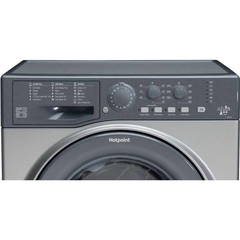 Hotpoint-Washing-machine-Freestanding-FML-842-G-UK-Graphite-Front-loader-A---Control-panel