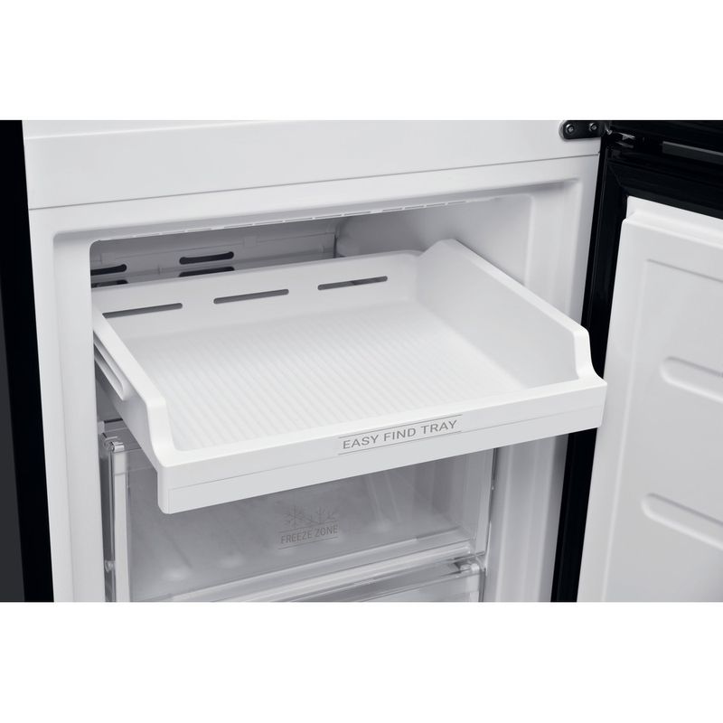 Hotpoint-Fridge-Freezer-Freestanding-H5T-811I-K-H-Black-2-doors-Drawer