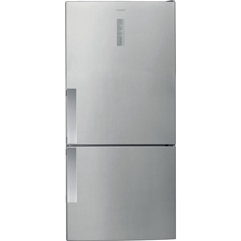 Hotpoint-Fridge-Freezer-Freestanding-H84BE-72-XO3-UK-Inox-2-doors-Frontal