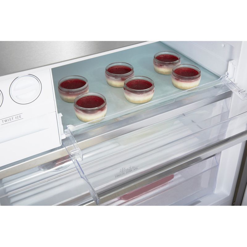Hotpoint-Fridge-Freezer-Freestanding-H84BE-72-XO3-UK-Inox-2-doors-Drawer