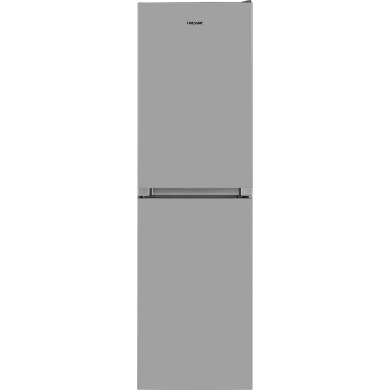 Hotpoint-Fridge-Freezer-Freestanding-HBNF-55181-S-UK-Silver-2-doors-Frontal