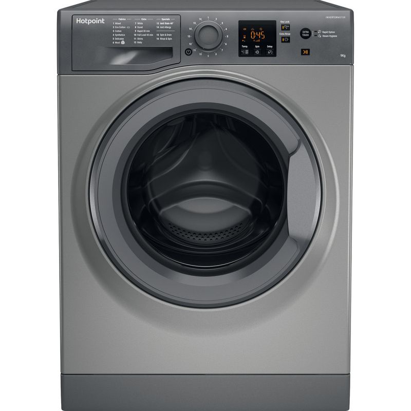 Hotpoint-Washing-machine-Freestanding-NSWR-963C-GK-UK-Graphite-Front-loader-A----Frontal