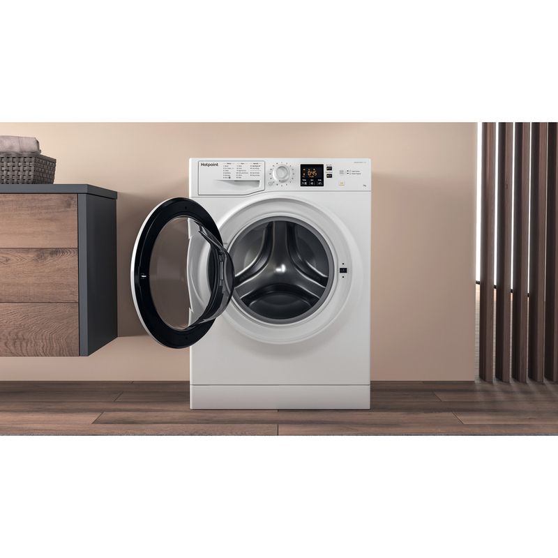 Hotpoint-Washing-machine-Freestanding-NSWA-843C-WW-UK-White-Front-loader-A----Lifestyle-frontal-open