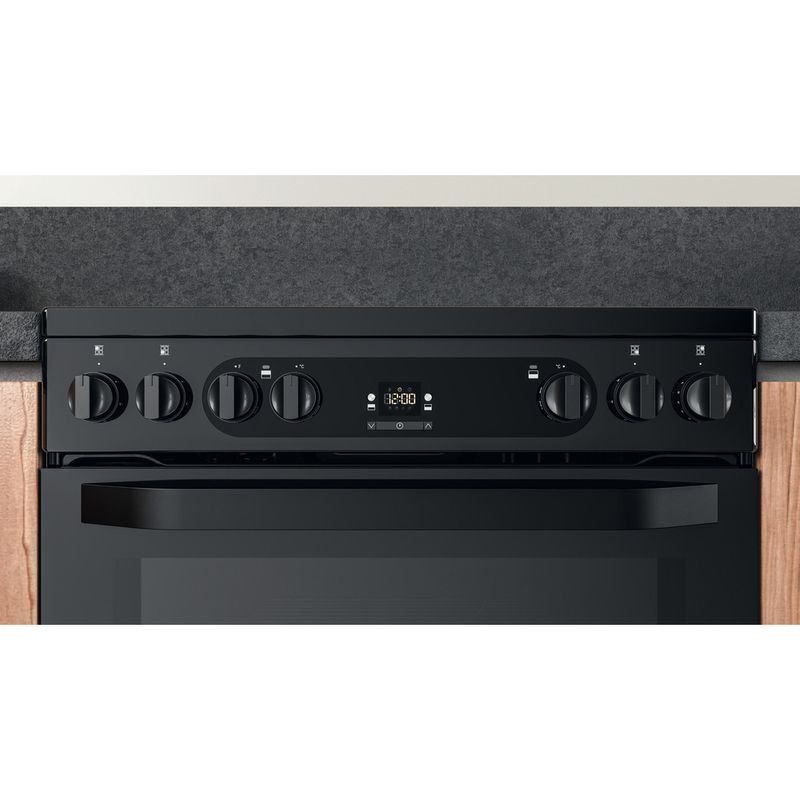 Hotpoint Double Cooker HDM67V92HCB/UK Black A Lifestyle control panel