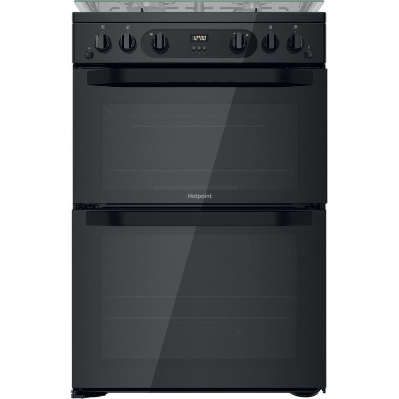 Hotpoint Double Cooker HDM67G0CCB/UK Black A+ Frontal