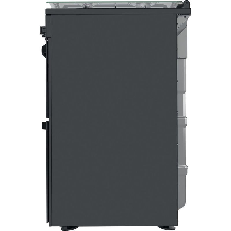 Hotpoint Double Cooker HDM67G0CCB/UK Black A+ Back / Lateral