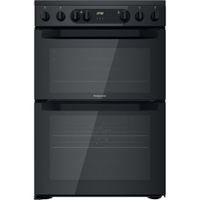 Hotpoint Double Electric Cooker - Black - 60cm - A | A Rated - HDM67V9CMB/UK