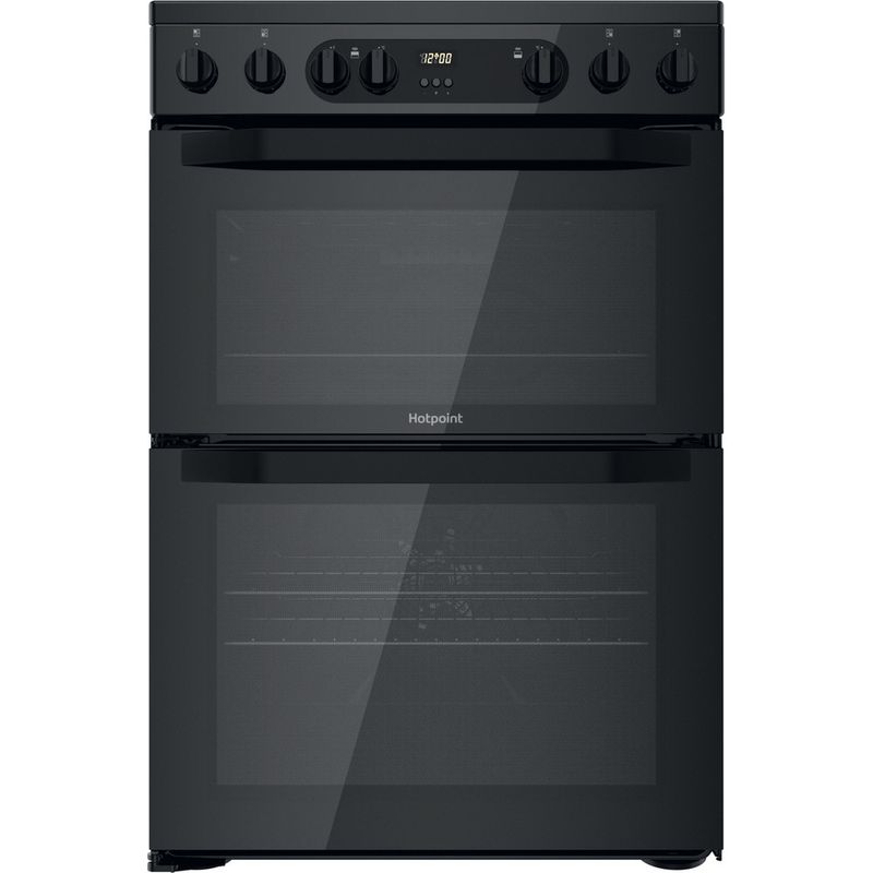 Hotpoint Double Cooker HDM67V9CMB/UK Black A Frontal