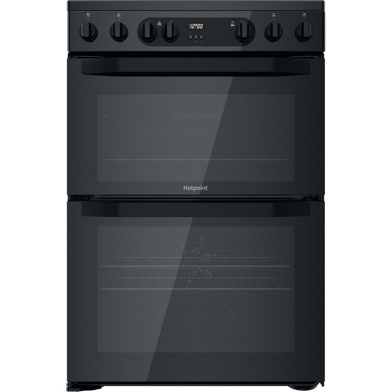 Hotpoint-Double-Cooker-HDM67V9CMB-UK-Black-A-Frontal