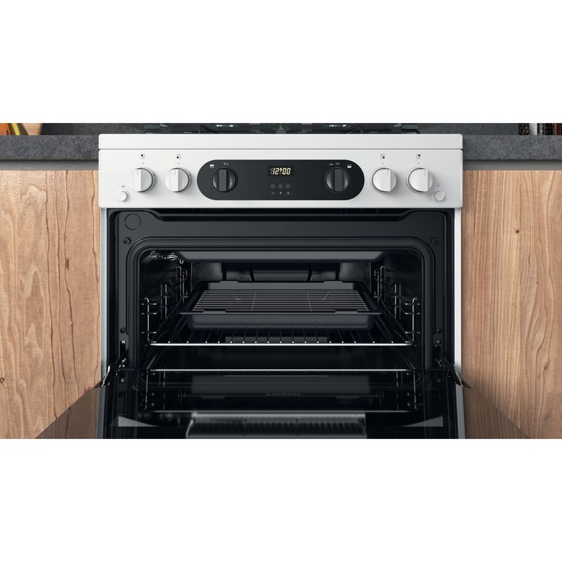 Hotpoint Double Cooker HDM67G0CCW/UK White A+ Cavity