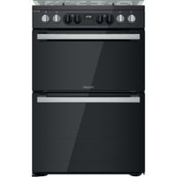 Hotpoint Dual Fuel Double Cooker - Black - A Rated - HDM67G8CCB/UK