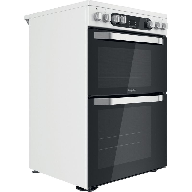 Hotpoint Double Cooker HDM67V9HCW/UK/1 White A Perspective