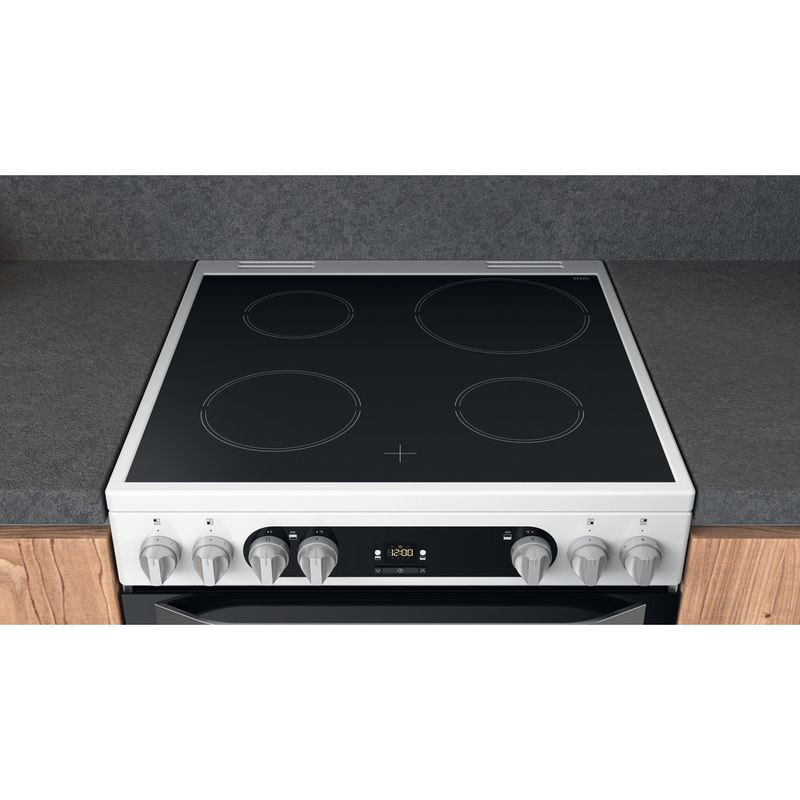 Hotpoint Double Cooker HDM67V9HCW/UK/1 White A Lifestyle frontal top down
