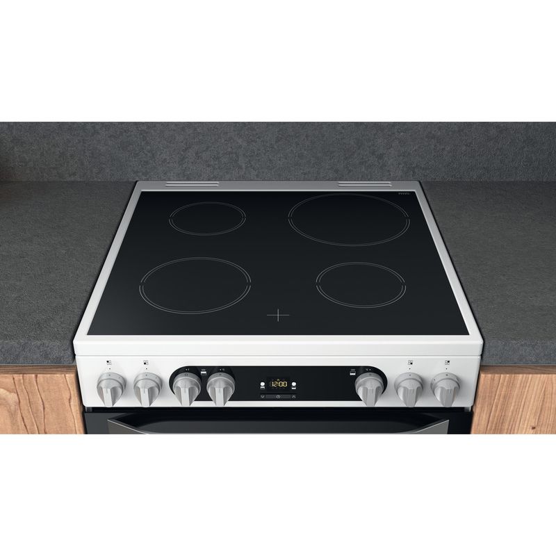 Hotpoint-Double-Cooker-HDM67V9HCW-UK-1-White-A-Lifestyle-frontal-top-down