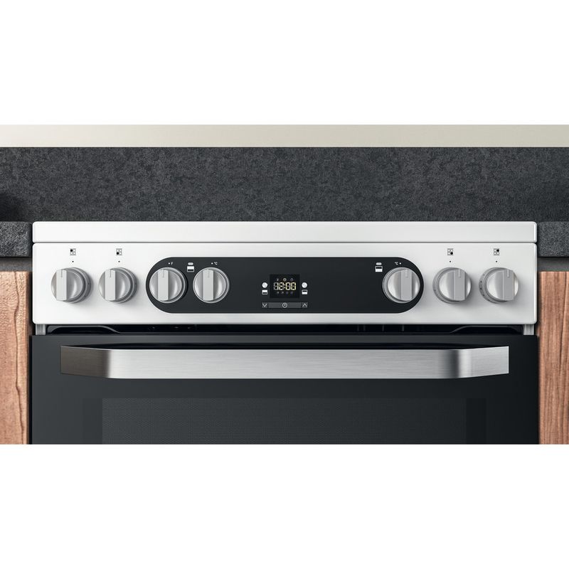 Hotpoint Double Cooker HDM67V9HCW/UK/1 White A Lifestyle control panel