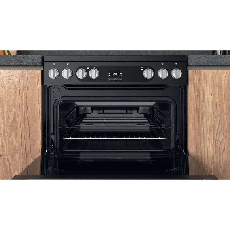 Hotpoint Double Cooker HDM67V9HCB/U Black A Cavity
