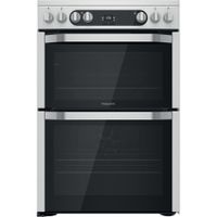 Hotpoint Double Electric Cooker - Stainless Steel - 60cm - A | A Rated - HDM67V9HCX/UK