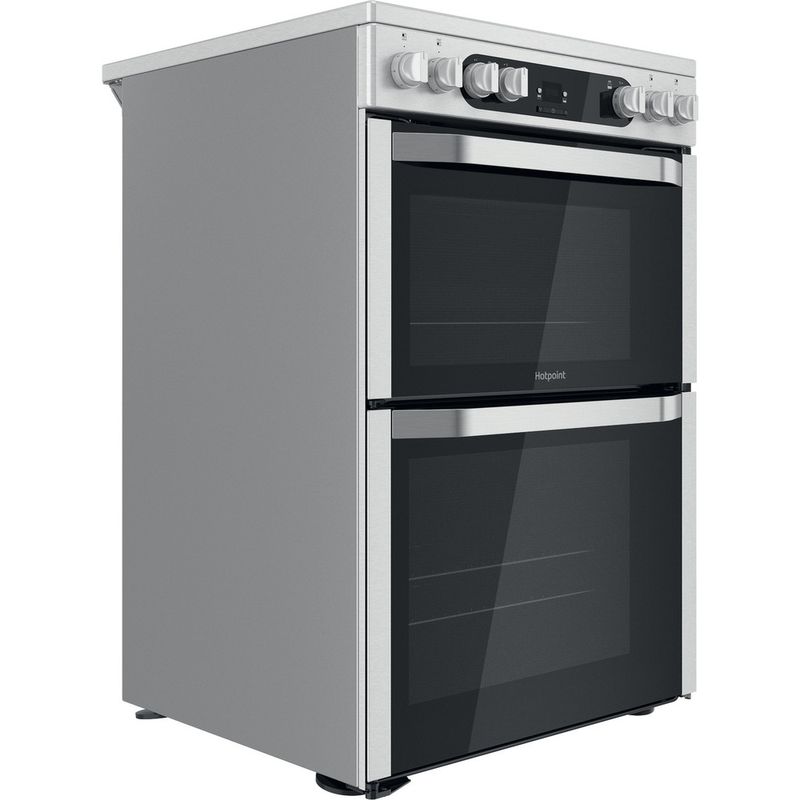Hotpoint-Double-Cooker-HDM67V9HCX-UK-Inox-A-Perspective