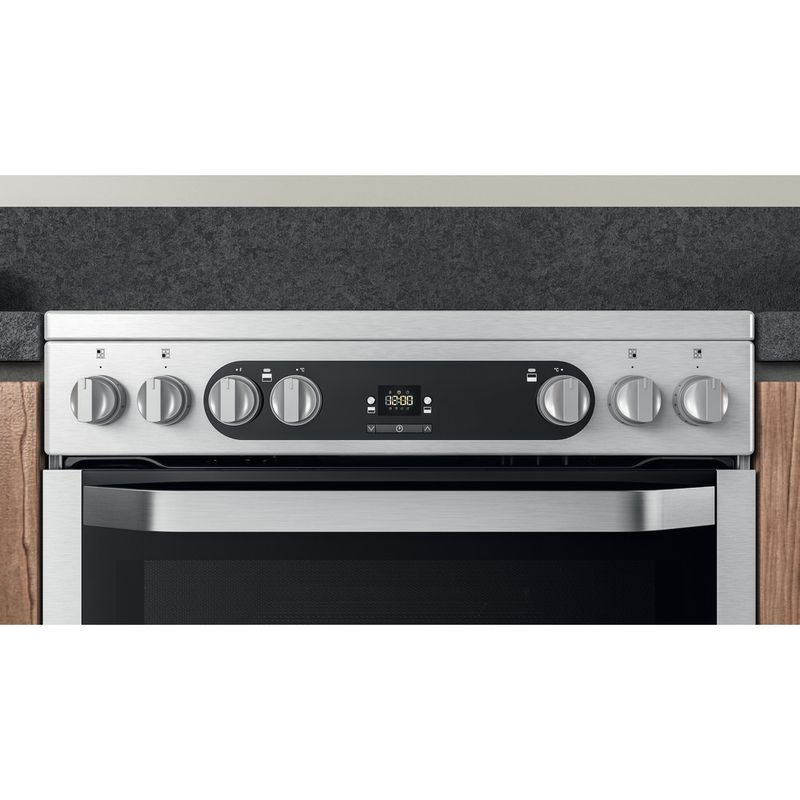 Hotpoint Double Cooker HDM67V9HCX/UK Inox A Lifestyle control panel