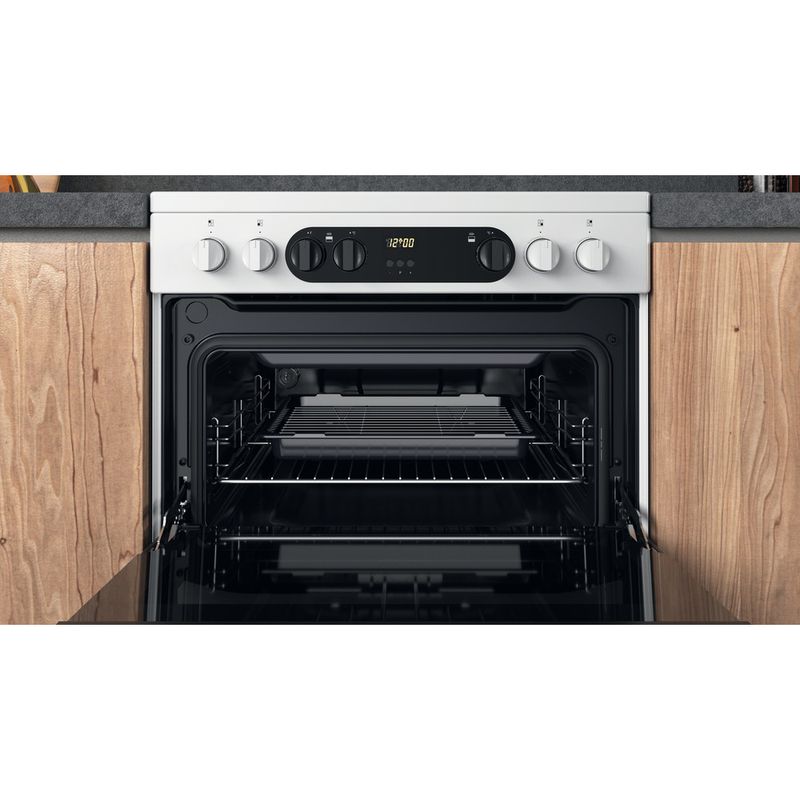 Hotpoint Double Cooker HDM67V9CMW/U White A Cavity