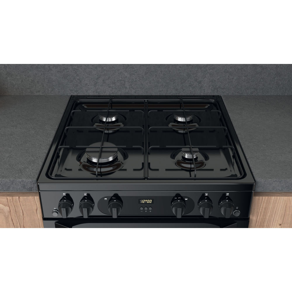 Double Cooker Hotpoint HDM67G0CMB/UK