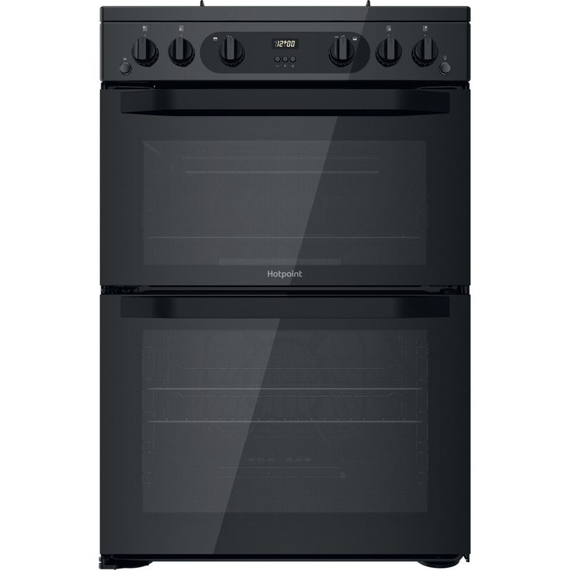 Hotpoint Double Cooker HDM67G0CMB/UK Black A+ Frontal