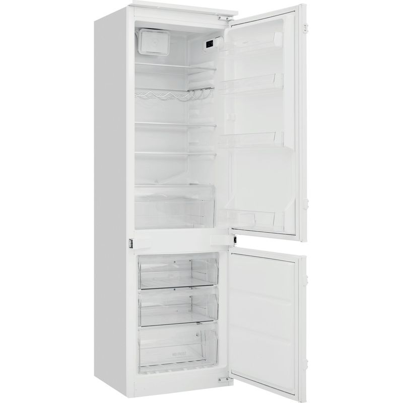 Hotpoint-Fridge-Freezer-Built-in-HMCB-7030-AA-DF-0-White-2-doors-Perspective-open
