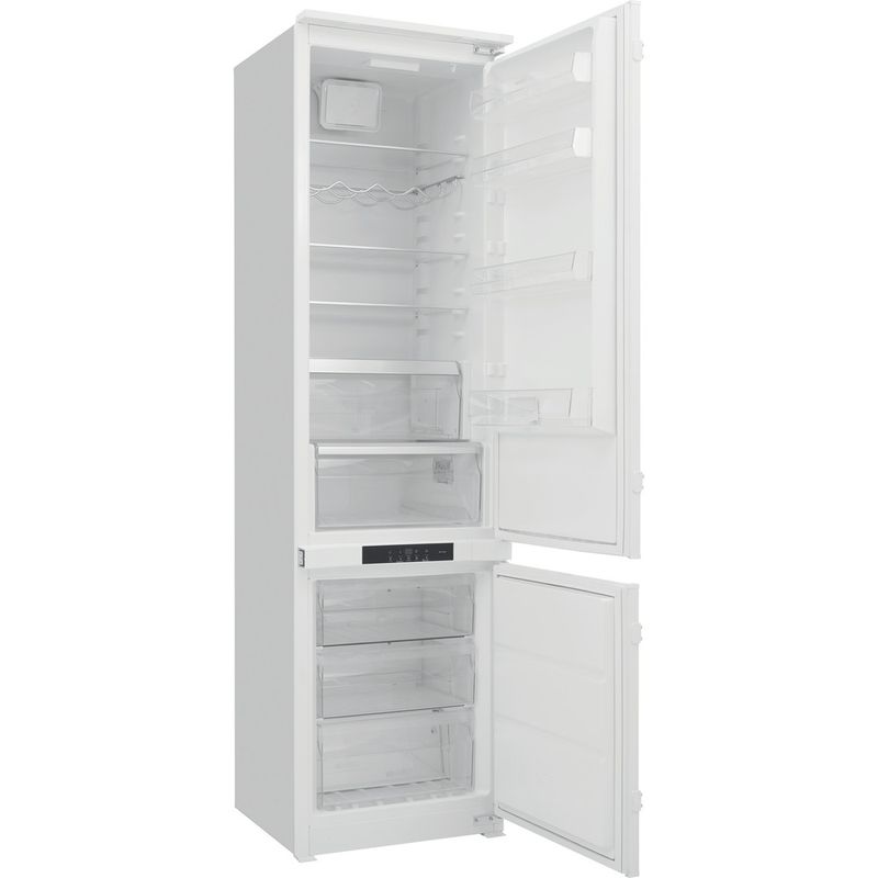 Hotpoint-Fridge-Freezer-Built-in-BCB-8020-AA-FC-0-White-2-doors-Perspective-open
